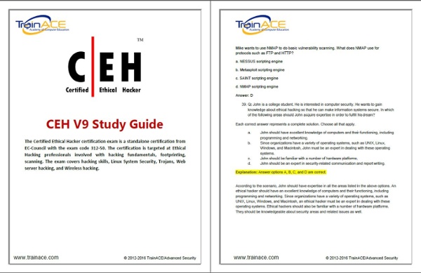 TrainACE CEH Study Guide Screen Shot