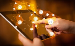 Finger pointing on tablet pc, social network concept.jpeg