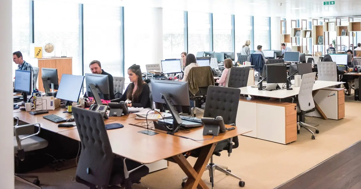 half empty IT office
